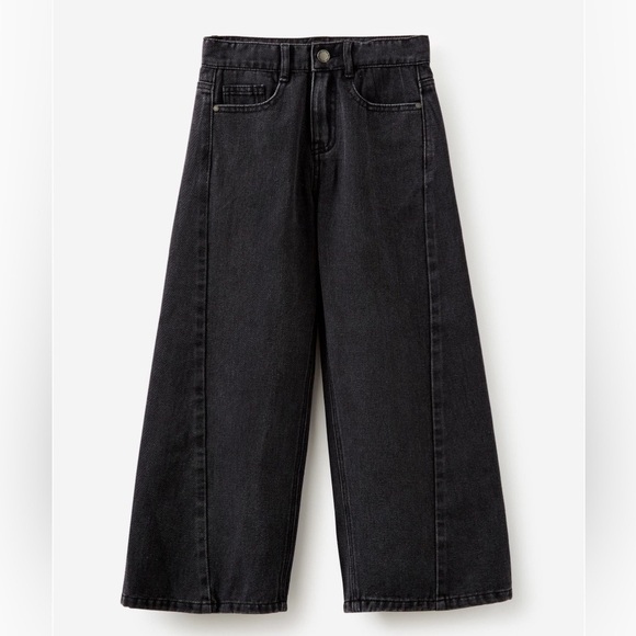 Cotton On Kids Ellie Black Wide-Leg Jeans – Size 4 - Picture 3 of 6